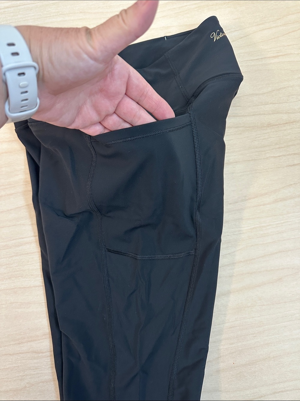 Victoria’s Secret Total Knockout tight, stirrup leggings, yoga pants, black, M. - Picture 5 of 9